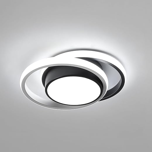 Comely Plafonnier LED, Rond Lampe de Plafond 32W, Moderne Luminaire Plafonnier