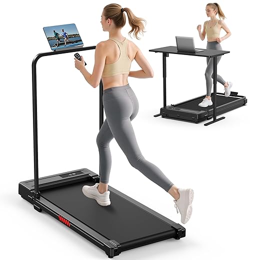 Folding Walking Mat – Compact Silent Electric Treadmill for Home & Office