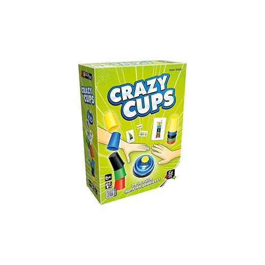 Gigamic – Jeu de Réflexes – Crazy Cups, 6 ans à 99 ans, AMHCC