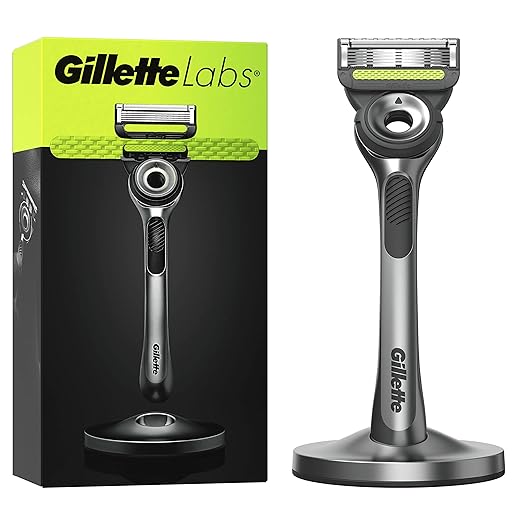 Gillette Labs Rasoir Homme Avec Barre Exfoliante, Manche Réutilisable