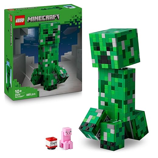LEGO Minecraft The Creeper – Cadeau pour garçon ou fille gamer à partir de 10 ans 21276