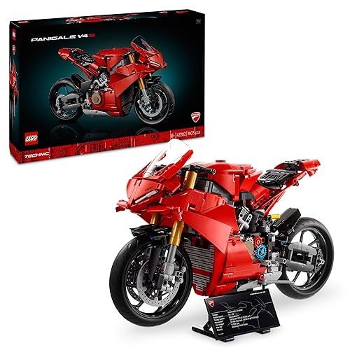 LEGO Technic La Moto Ducati Panigale V4 S – Moto à construire pour adultes – Idée cadeau pour papa 42202