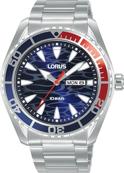 Lorus Montre à Quartz analogique pour Homme avec Bracelet en Acier Inoxydable