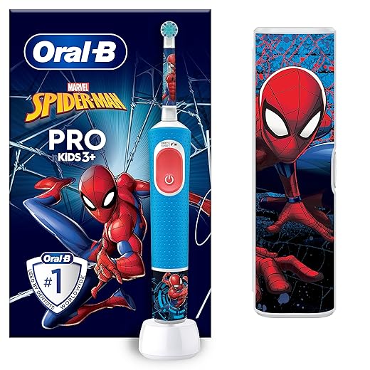 Oral-B Pro Kids Brosse à Dents Électrique Enfant, Spider-Man Marvel
