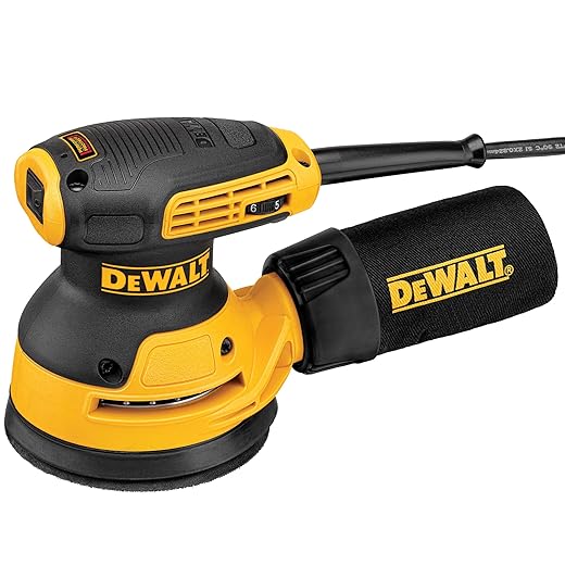 Ponceuse excentrique filaire Dewalt – 280W, 125 mm, DWE6423-QS