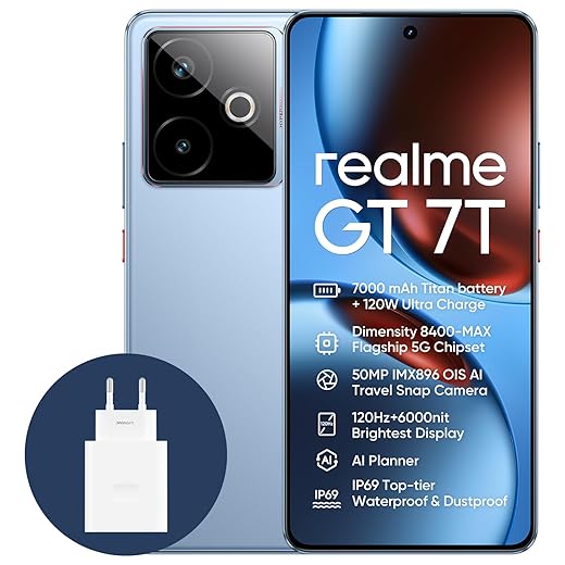 Realme GT 7T 5G Smartphone 12 GB RAM + 256GB