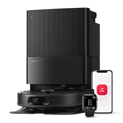 Roborock QV 35A Aspirateur Robot Laveur, 8000Pa QV 35A Noir