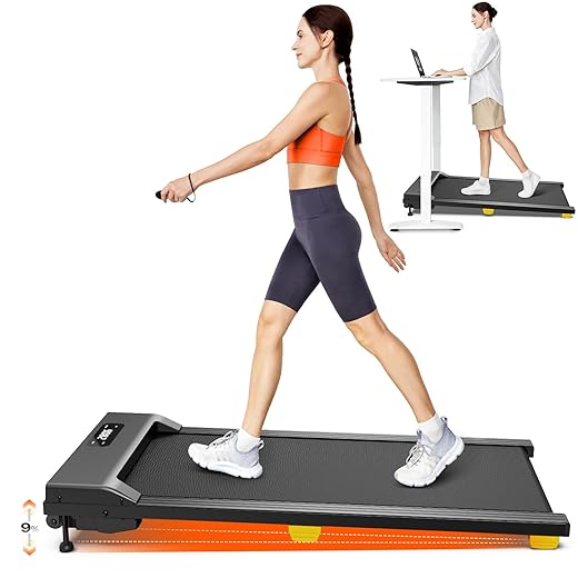 SYSURO Tapis de Marche avec Pente 9%, Tapis de Course électrique A Absorption des Chocs